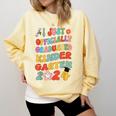 I Officially Graduated Kindergarten Graduation Class 2024 Comfort Colors Sweatshirt Butter