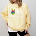 Peace Out 5th Grade Tie Dye Graduation Class Of 2026 Comfort Colors Sweatshirt Butter