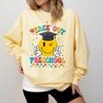 Peace Out Preschool Graduation Last Day Teachers Boys Girls Comfort Colors Sweatshirt Butter