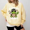 Peace Sign Hand Turtle Class Of 2026 Graduation Comfort Colors Sweatshirt Butter