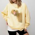 Peking Duck Peeking Chef Graduation Farm Duck Lover Comfort Colors Sweatshirt Butter