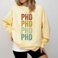 PHD Graduation Doctorate Comfort Colors Sweatshirt Butter
