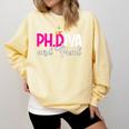 PhDiva Graduation Doctorate Student Graduate Comfort Colors Sweatshirt Butter