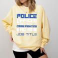 Police Officer Saying Academy Graduation Women Men Comfort Colors Sweatshirt Butter