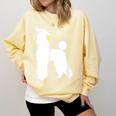 Poodle Graduation Dog Graduate Comfort Colors Sweatshirt Butter