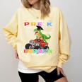 Pre k Graduation 2025 Pre-k Kindergarten Graduate Dinosaur Premium Tri-Blend Comfort Colors Sweatshirt Butter