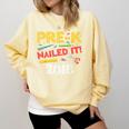 Pre-K Nailed It Class Of 2018 Graduation Comfort Colors Sweatshirt Butter