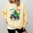 Preschool Graduation Monster Truck Dinosaur Boys Dino Tee Comfort Colors Sweatshirt Butter
