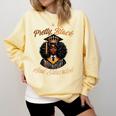 Pretty Educated African American Graduation Class 2024 Comfort Colors Sweatshirt Butter