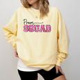 Prom Squad Prom Graduation Class Of 2024 Leopard Matching Comfort Colors Sweatshirt Butter