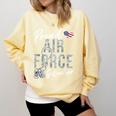 Proud Air Force Godmother US Air Force Graduation Godmother Comfort Colors Sweatshirt Butter