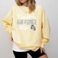 Proud Air Force Wife Air Force Graduation USAF Wife Comfort Colors Sweatshirt Butter