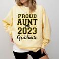 Proud Aunt Of A 2023 Graduate Family Matching Graduation Comfort Colors Sweatshirt Butter