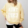 Proud Aunt Graduation Senior 23 Grad Class Of 2023 Comfort Colors Sweatshirt Butter