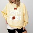 Proud Auntie Of A 2026 Senior Football Graduation Family Comfort Colors Sweatshirt Butter