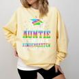 Proud Auntie Of Kindergarten Graduate 2024 Graduation Auntie Comfort Colors Sweatshirt Butter
