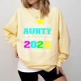 Proud Aunty Of Kindergarten Graduate 2024 Graduation Aunty Comfort Colors Sweatshirt Butter