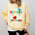 Proud Brother Of a 2025 Preschool Graduate Graduation Comfort Colors Sweatshirt Butter