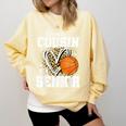 Proud Cousin Of A 2026 Senior Basketball Graduation Leopard Comfort Colors Sweatshirt Butter