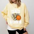 Proud Dad Of A 2026 Senior Basketball Graduation Leopard Comfort Colors Sweatshirt Butter