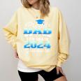 Proud Dad Of 5th Grade Graduate 2024 Elementary Graduation Comfort Colors Sweatshirt Butter