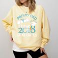 Proud Dad Of Two 2018 Graduates Twin Dads Graduation Comfort Colors Sweatshirt Butter