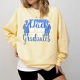 Proud Dad Of Two 2019 Graduates Twin Papa Graduation Comfort Colors Sweatshirt Butter