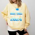 Proud Great Uncle Of Two 2024 Graduate Class 2024 Graduation Comfort Colors Sweatshirt Butter