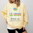 Proud Little Cousin Of PreK School Graduate 2024 Graduation Comfort Colors Sweatshirt Butter