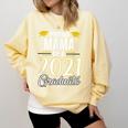 Proud Mama Of A 2021 Graduate Graduation Clothes MBA PhD Comfort Colors Sweatshirt Butter