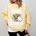 Proud Mimi Of A 2026 Senior Baseball Graduation Leopard Comfort Colors Sweatshirt Butter