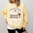 Proud Mom Of A 2021 Graduate Leopard Print Graduation Mama Comfort Colors Sweatshirt Butter