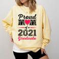 Proud Mom Of A 2021 Graduate Senior Graduation Comfort Colors Sweatshirt Butter