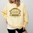 Proud Mom Graduation Of 8th Grade Graduate Comfort Colors Sweatshirt Butter