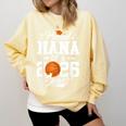 Proud Nana Of A 2026 Senior Basketball Graduation Comfort Colors Sweatshirt Butter
