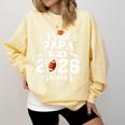 Proud Papa Of A 2026 Senior Football Graduation Dad Comfort Colors Sweatshirt Butter