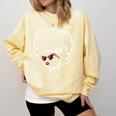 Proud Queen Masters Degree Graduation Women MSW Comfort Colors Sweatshirt Butter