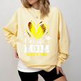 Proud Senior Mom Class Of 2026 Softball Graduation Heart Comfort Colors Sweatshirt Butter