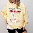 Proud Sister Of 2018 Graduate Dabbing Graduation Comfort Colors Sweatshirt Butter