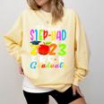 Proud Step-Dad Of 2023 Pre-K Graduate Fathers Day Graduation Comfort Colors Sweatshirt Butter