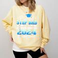 Proud Step Dad Of Kindergarten Graduate 2024 Graduation Step Comfort Colors Sweatshirt Butter