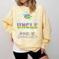Proud Uncle Of PreK School Graduate 2024 Graduation Uncle Comfort Colors Sweatshirt Butter