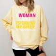Psychology Degree Major Graduation 2024 Psychologist PsyD Comfort Colors Sweatshirt Butter
