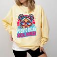 Puerto Rican Latina Social Worker MSW Masters Graduation Comfort Colors Sweatshirt Butter