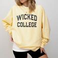 Retro Anti Social WICKED COLLEGE Introvert Stay Away From Me Comfort Colors Sweatshirt Butter