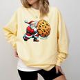 Santa Holding Cookie Xmas Baker Introvert Christmas Comfort Colors Sweatshirt Butter Santa Holding Cookie Xmas Baker Introvert Christmas Comfort Colors Sweatshirt Butter