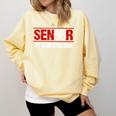 Senior 2018 Valedictorian School Colors Graduation Comfort Colors Sweatshirt Butter