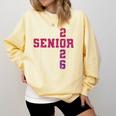 Senior 2026 Class Of 2026 Graduation 2026 Pink Girl Women Comfort Colors Sweatshirt Butter