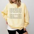 Senior 2026 Class Of 2026 School Year Graduation Men Women Comfort Colors Sweatshirt Butter
