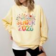 Senior 2026 Groovy Retro Grad Class Of 2026 Graduation Kids Comfort Colors Sweatshirt Butter